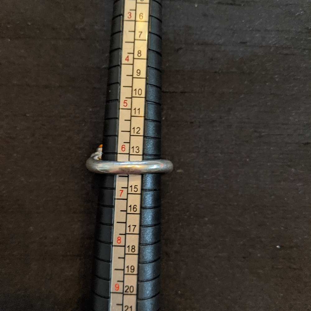 Amber And Silver Ring - image 3